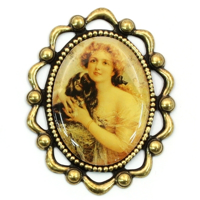 애견과 함께(명화까메오)