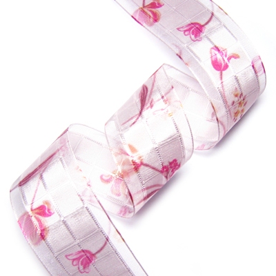 핑크/튤립(바둑평직오간디)